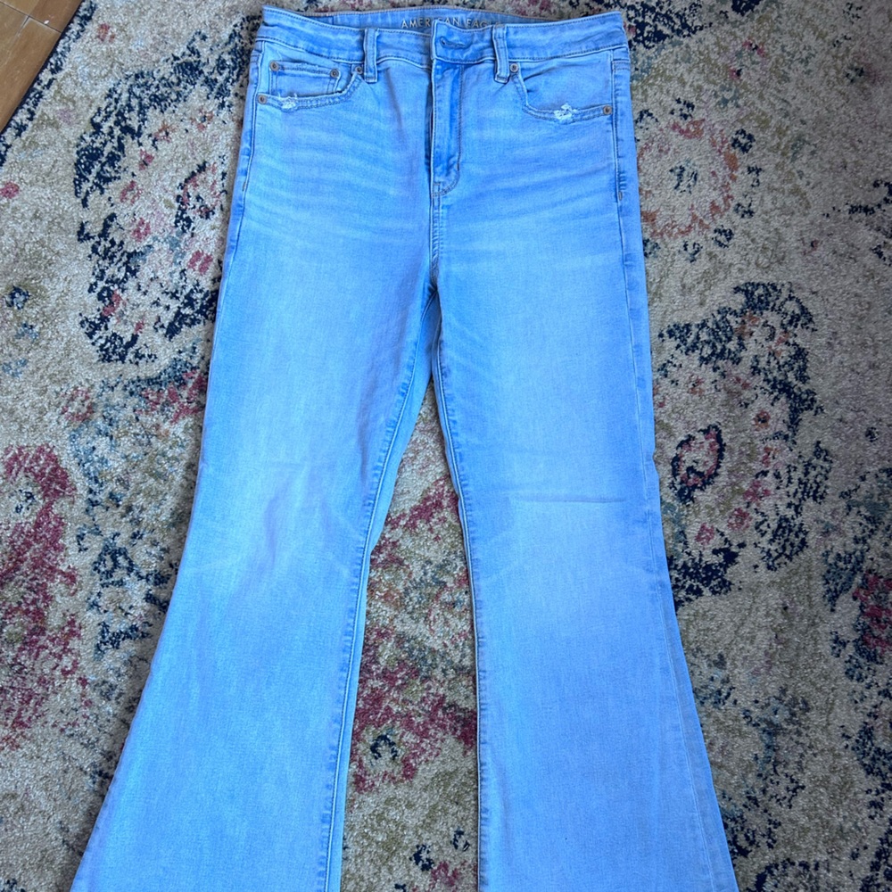 American Eagle Outfitters Light Blue Flare Jeans